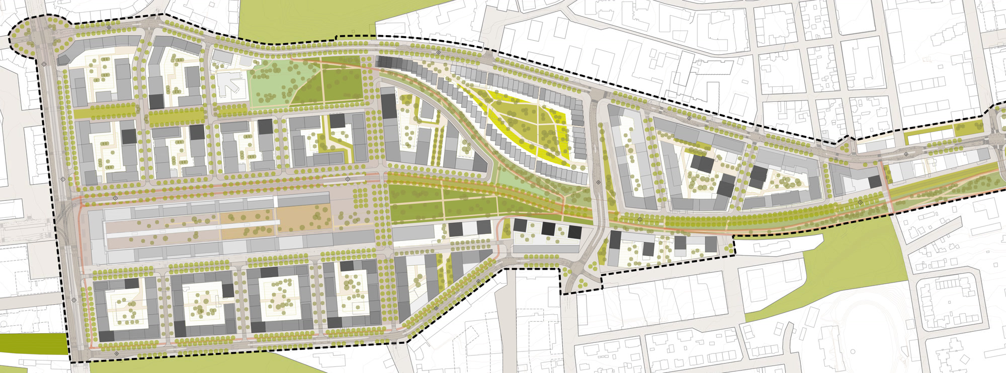 Žižkov City Výkres potenciálu území